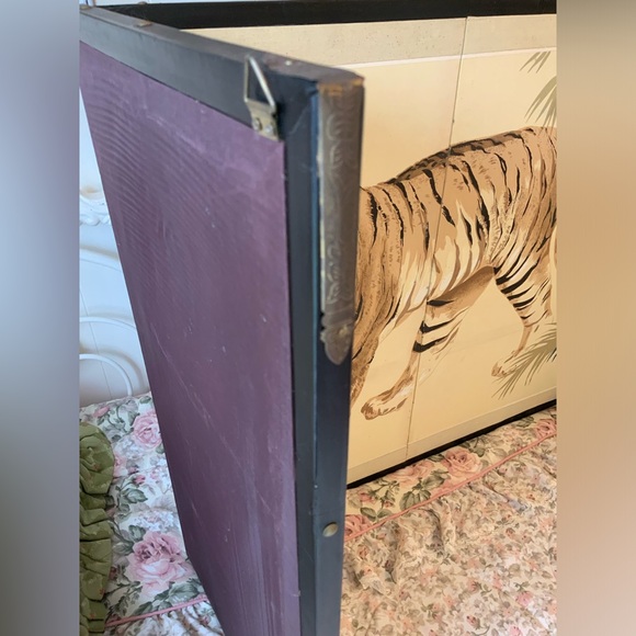 CHINESE SILK SCREEN CIRCA 1980’S COSTAL PRINT STYLE CHINESE PRINTED SILK SCREEN - Picture 8 of 14